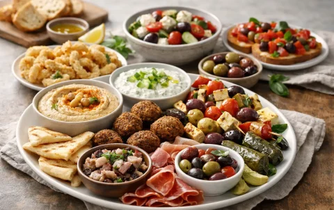10 mejores entrantes para compartir mediterráneos