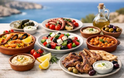 Guía de platos tradicionales mediterráneos