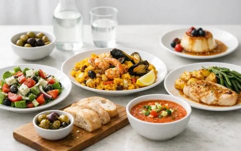 Reseña del menú diario mediterráneo
