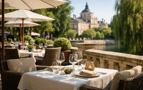 Restaurante con terraza tranquila en Aranjuez