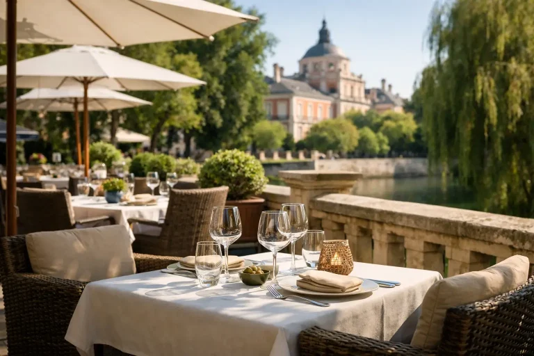 Restaurante con terraza tranquila en Aranjuez