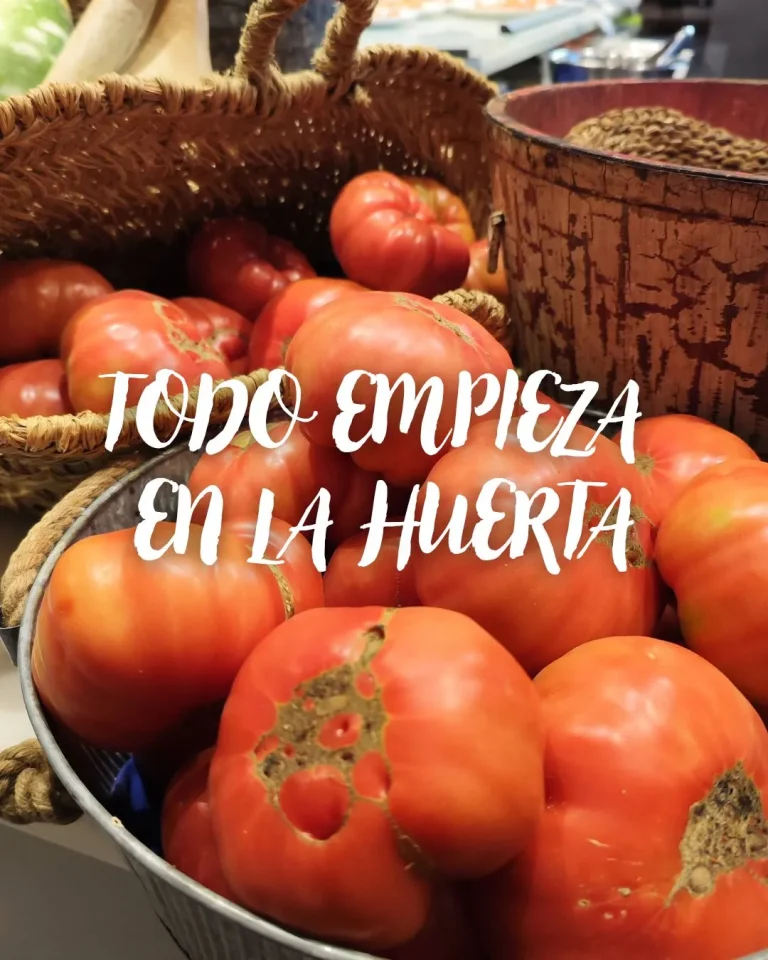Ensalada de tomate con piparras en Aranjuez